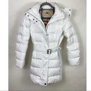 Burberry London Belted Quilted Down Puffer Coat